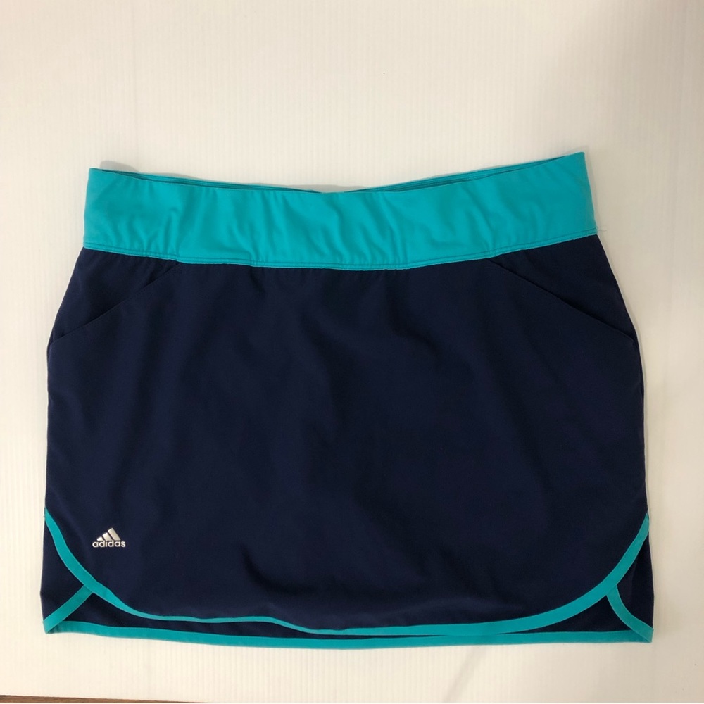 Adidas Golf Skort Navy and Turquiose